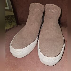 Keds womens Brown Suede High-Top Sneakers